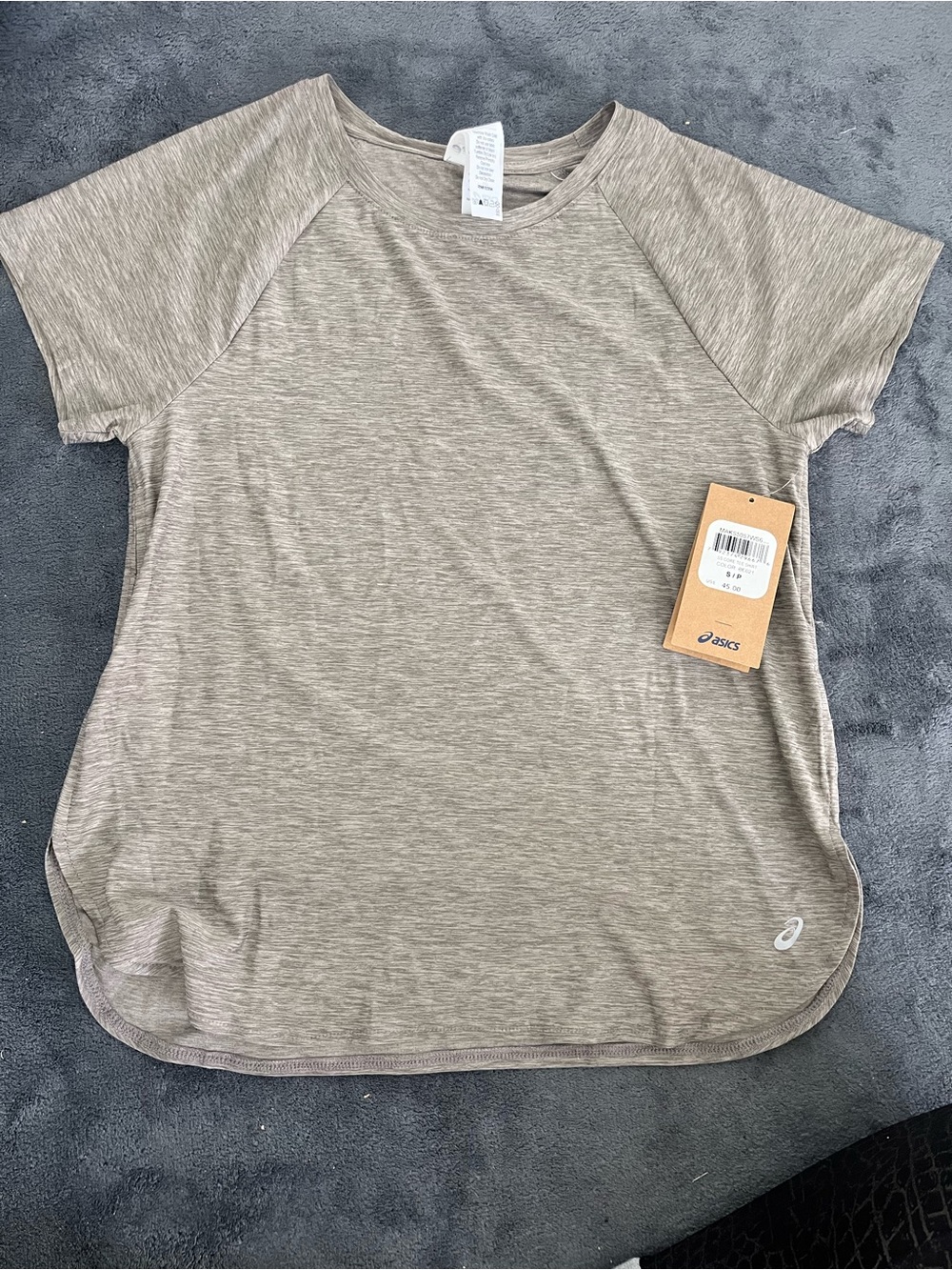 ASICS Women's Short-Sleeve Performance Tee - Taupe Heather